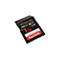 Schwarze Sandisk Extreme Pro SD-Karte, 1 TB, Text: 200MB/s, V30, XC I, 3, 10, und Sandisk-Logo auf rotem Grund.