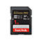 Schwarze Sandisk Extreme PRO SD-Karte. Aufschrift: 1 TB, 280MB/s R, 150 MB/s W. Das Sandisk-Logo befindet sich unten.