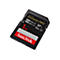 Eine schwarze SanDisk Extreme PRO SD-Karte. Aufschrift: 1 TB, 280 MB/s, V60. Rotes SanDisk-Logo.