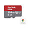 Carte SD SanDisk, rouge-gris, 256 Go, "Works with Chromebook".