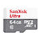 SanDisk Ultra - Flash-Speicherkarte (microSDHC/SD-Adapter inbegriffen) - 64 GB - Class 10 - microSDXC UHS-I