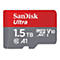 SanDisk Ultra - Flash-Speicherkarte (microSDXC-an-SD-Adapter inbegriffen) - 1.5 TB - A1 / UHS Class 1 / Class10 - microSDXC UHS-I