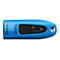 Blauer USB-Stick von SanDisk, mit schwarzem Akzent und USB 3.0-Kennzeichnung.
