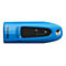 Blauer USB-Stick von Sandisk mit USB 3.0-Kennzeichnung und schwarzem Akzent.