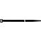 SapiSelco bundelband SEL.FIT, L 360 x B 7,5 mm, PA 6,6 zwart, getand, bundel-Ø 101 mm, trekbelasting 460 N