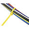 SapiSelco kabelbinders, L 280 x B 4,5 mm, PA 6.6 geel, trekbelasting 220N, 100 stuks