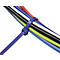 SapiSelco kabelbinders, L 280 x B 4,5 mm, polyamide 6.6 blauw, getand, UL94 V2, 220N trekbelasting, 100 stuks