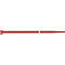 SapiSelco kabelbinders, L 280 x B 4,5 mm, polyamide 6.6 rood, trekbelasting 220N, inwendig getand, 100 stuks