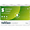 Vier rollen Wepa Satino Comfort keukenpapier in groene verpakking met witte letters.