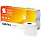 Verpakking Satino Smart toiletpapier, 100% gerecycled, met acht rollen tegen een witte achtergrond.