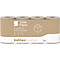 Vier Rollen Satino PureSoft Toilettenpapier in brauner Recyclingverpackung mit weißem Logo und Text.