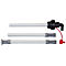 Saugrohr für CEMO Cematic-Pumpensysteme, 3-teilig, mit AF2-Kupplung & Einschraubgewinde S70x6, Ausgang DN19