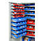 Schäfer Shop Armoire à bacs Genius, avec bacs à bec, L 1055 x P 520 x H 1950 mm, gris clair