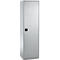 Schäfer Shop Armoire à matériel Genius FS, 5 HC, verrouillable, 2 tablettes/6 tiroirs, jusqu'à 250 kg, L 545 x P 520 x H 1950 mm, acier, alu blanc/alu blanc
