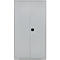 Schäfer Shop Armoire à matériel Genius FS, 5 HC, verrouillable, 4 tablettes/12 tiroirs, jusqu'à 450 kg, L 1055 x P 520 x H 1950 mm, acier, alu blanc/alu blanc
