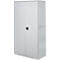 Schäfer Shop Armoire à matériel Genius FS, 5 HC, verrouillable, 4 tablettes/12 tiroirs, jusqu'à 450 kg, L 1055 x P 520 x H 1950 mm, acier, alu blanc/alu blanc