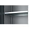 Schäfer Shop Armoire multi-usages Genius FS, modulaire, extensible individuellement, paroi médiane, 4 étagères, jusqu'à 450 kg, L 1055 x P 520 x H 1950 mm, alu blanc/gris anthracite