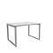 Schäfer Shop Bureau Genius Modena Flex, réglable en hauteur, forme rectangulaire, pied en forme d'étrier, largeur 1200 mm, gris clair