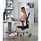 Schäfer Shop Bureaustoel Select SSI Proline Edition 10, met armleuningen, synchroonmechanisme, zitting met bekkensteun, netrugleuning, zwart/zilver