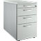 Schäfer Shop Caisson fixe Genius 1336, avec poignée ronde, L 435 x H 717 mm, alu blanc/gris clair/gris clair
