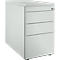 Schäfer Shop Caisson fixe Genius 1336, avec rainure de préhension, L 435 x H 717 mm, gris clair/gris clair/gris clair