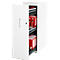 Schäfer Shop Caisson haut Genius TETRIS WOOD, 3 tiroirs + 1 tiroir à ustensiles, L 424 x P 803 x H 1296 mm, blanc