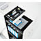 Schäfer Shop Caisson haut Genius TETRIS WOOD, 3 tiroirs + 1 tiroir à ustensiles, L 424 x P 803 x H 1296 mm, blanc