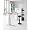 Schäfer Shop Caisson haut Genius TETRIS WOOD, 3 tiroirs + 1 tiroir à ustensiles, L 424 x P 803 x H 1296 mm, blanc