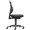 Schäfer Shop Chaise de travail Genius, sans accoudoirs, mécanisme auto-synchrone, roulettes doubles, similicuir, noir