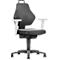 Schäfer Shop Chaise de travail Genius, sans accoudoirs, mécanisme auto-synchrone, roulettes doubles, similicuir, noir
