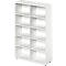 Schäfer Shop Étagère Genius TETRIS WOOD, 5 HC, hauteur incl. patins, L 1200 mm, blanc 