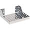 Schäfer Shop Genius Abfallsammler für FS Putzmittelschränke, Stahlblech weißaluminium RAL 9006, B 910 x T 490 x H 80 mm