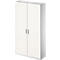 Schäfer Shop Genius Akten-/Garderobenschrank TETRIS SOLID, B 1200 mm, 5 OH, abschließbar, weiß/weißalu