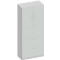 Schäfer Shop Genius Armario combinado TETRIS SOLID, 6 AA, An 800 mm, arriba puertas batientes, abajo archivadores colgantes extraíbles, plata/aluminio blanco