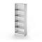 Schäfer Shop Genius Armario con puertas de vidrio TETRIS SOLID, cuerpo de acero, 5 AA, An 800 mm, aluminio blanco