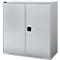 Schäfer Shop Genius armario de doble puerta FS, acero, con agujeros de ventilación, A 1055 x P 520 x A 1105 mm, 3 OH, aluminio blanco/aluminio blanco, hasta 300 kg