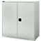 Schäfer Shop Genius armario de doble puerta FS, acero, con agujeros de ventilación, A 1055 x P 520 x A 1105 mm, 3 OH, gris claro/gris claro, hasta 300 kg