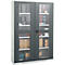 Schäfer Shop Genius armario de dos puertas FS, acero, mirilla, agujeros de ventilación, An 1343 x P 520 x Al 1950 mm, 5 OH, gris claro/gris antracita, hasta 750 kg 