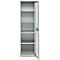 Schäfer Shop Genius armario de dos puertas FS, acero, mirilla, agujeros de ventilación, An 545 x Pr 520 x Al 1950 mm, 5 OH, gris claro/gris claro, hasta 250 kg 