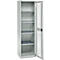 Schäfer Shop Genius armario de dos puertas FS, acero, mirilla, agujeros de ventilación, An 545 x Pr 520 x Al 1950 mm, 5 OH, gris claro/gris claro, hasta 250 kg 