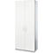 Schäfer Shop Genius Armario de puertas batientes TETRIS SOLID, cuerpo de acero, 5 AA, An 1000 mm, con cerradura, blanco/aluminio blanco