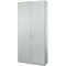 Schäfer Shop Genius Armario de puertas batientes TETRIS SOLID, cuerpo de acero, 5 AA, An 1200 mm, con cerradura, gris luminoso/aluminio blanco