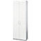 Schäfer Shop Genius Armario de puertas batientes TETRIS SOLID, cuerpo de acero, 5 AA, An 800 mm, con cerradura, blanco/aluminio blanco