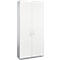 Schäfer Shop Genius Armario de puertas batientes TETRIS SOLID, cuerpo de acero, 6 AA, An 1000 mm, con cerradura, blanco/aluminio blanco