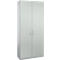 Schäfer Shop Genius Armario de puertas batientes TETRIS SOLID, cuerpo de acero, 6 AA, An 1000 mm, con cerradura, gris luminoso/aluminio blanco