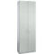 Schäfer Shop Genius Armario de puertas batientes TETRIS SOLID, cuerpo de acero, 6 AA, An 800 mm, con cerradura, gris luminoso/aluminio blanco