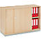 Schäfer Shop Genius armario de puertas correderas TETRIS WOOD, 2 OH, incl. zócalo de acero, An 1200 x Pr 421 x Al 800 mm, decoración arce