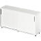 Schäfer Shop Genius armario de puertas correderas TETRIS WOOD, 2 OH, W 1600 x D 421 x H 800 mm, altura incluyendo los deslizadores, blanco