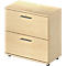 Schäfer Shop Genius Armoire à dossiers suspendus TETRIS WOOD, 2 HC, l. 800 x P 421 x H 800 mm, hauteur (patins inclus), coloris érable