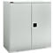 Schäfer Shop Genius armoire à double porte FS, acier, avec trous de ventilation, L 1055 x P 520 x H 1105 mm, 3 OH, gris clair/gris clair, jusqu'à 300 kg